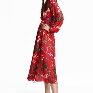 H&M V-neck Wrap Floral Dress | US8